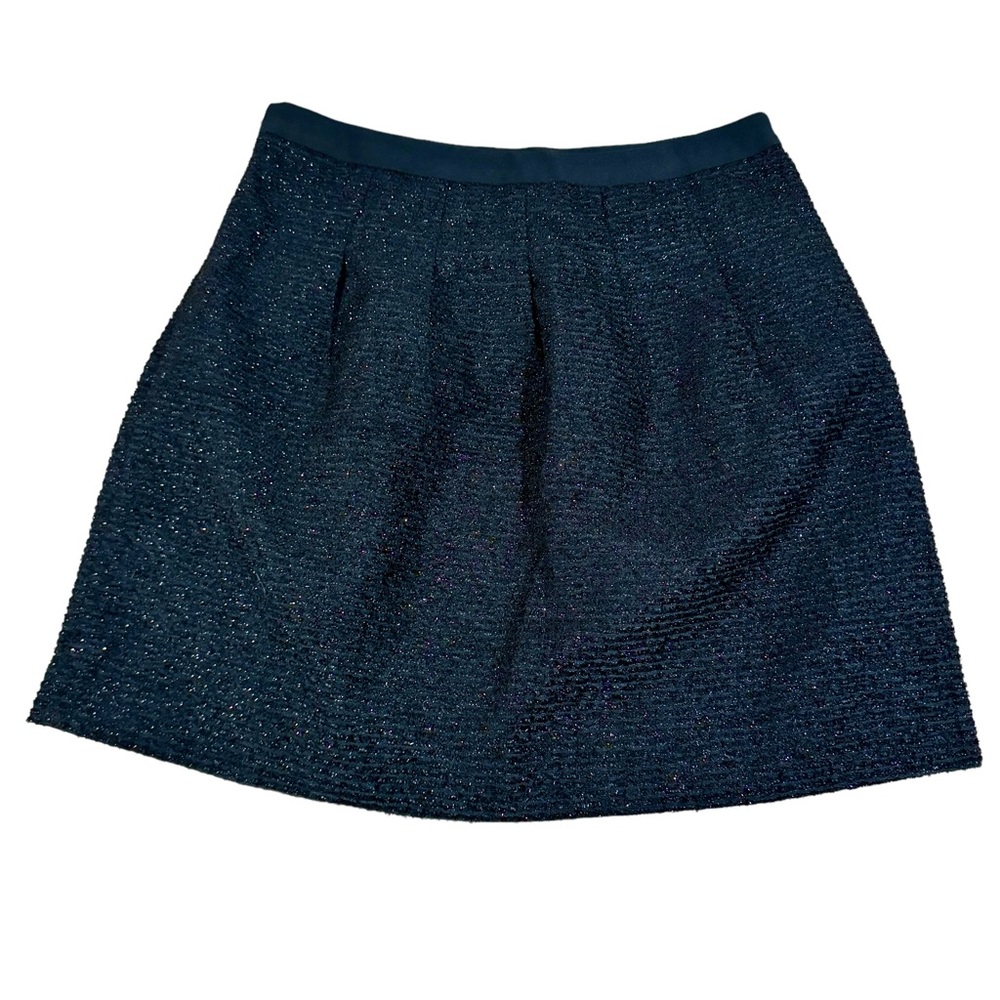 NWT LOFT Ann Taylor Sparkle Mini Skirt Black Size 6